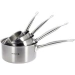 Casserole - de buyer - 3501. 04 - 4 pices - inox - compatible induction - 14 - 16 - 18 - 20 cm