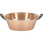 De buyer bassine à confiture cuivre lisse 10 / 10e - øhaut 38 cm - øbas 27 cm De buyer bassine à confiture cuivre lisse 10 / 10e - øhaut 38 cm - øbas 27 cm