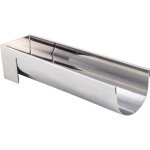 De buyer gouttire  buches ronde - inox - embouts amovibles - l 30 x l 8 x h 65 cm