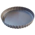 Moule  tarte cannel - de buyer - fond fixe - 24cm - bord droit - acier anti - adhsif