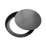 De buyer moule à tarte rond cannelé démontable 28cm - 4706. 28 De buyer moule à tarte rond cannelé démontable 28cm - 4706. 28