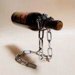 Bw illusion magique flottant bouteille de vin porte - corde lasso cha�ne wine rack nouveaut� - bwtns903a2466 ...