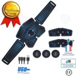 Ceinture de fitness - c - appareil dentranement musculaire - noir - 6 modes - 10 niveaux