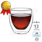 C coffret de 8 tasse  caf / expresso / espresso en verre set / tasses  caf double paroi tasse expresso ...