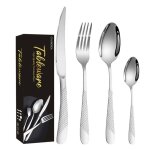 C ensemble de couverts - culinorea - 24pcs - pour 6 personnes - acier inoxydable - poign�e antid�rapante ...