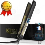 C� lisseur cheveux fer � lisser professionnel titane 230�c anti frisottis � ecran lcd et fonction multi ...