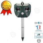 C rpulsif  ultrasons solaire rpulsif eloigner animaux raton laveur chats chiens oiseaux lapin cureuil ...