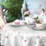 D - c - table nappe ronde manhattan bella crème - 150 cm D - c - table nappe ronde manhattan bella crème - 150 cm