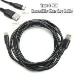 Type c usb reversible charging data cable for nintendo switch