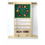 Caaa - porte queues billard horloge et compteur teinte chêne clair en bois - 97cm x 73cm - couleur:bois ... Caaa - porte queues billard horloge et compteur teinte chêne clair en bois - 97cm x 73cm - couleur:bois ...