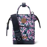 Cabaia sac � �paule bandouli�re noir rose pour femme - adventurer all over nano bag cagliari 344996