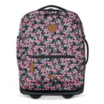 Cabaia trolley bleu fonc� rose pour femme et homme - soft suitcase 2 wheels essentials trolley xs cagliari ...