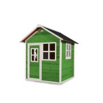 Cabane en bois pour enfant - exit toys - loft 100 - 149x135x159cm - couleur verte