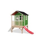 Cabane en bois pour enfant - exit toys - loft 300 - verte - 269x190x215cm - ext�rieur