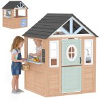 Cabane enfant ext�rieur - aiyaplay - chati�re cuisine de jeu porte et fen�tres - bois - 1155 x 973 x ...