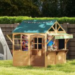 Cabane enfant ext�rieur pliable avec porte fen�tres stations de service auvents de pluie tableaux noirs ...