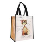 Cabas de courses en matière recyclée - motif chat marron stylisé ziggy - format 30 * 26 cm avec épaisseur ... Cabas de courses en matière recyclée - motif chat marron stylisé ziggy - format 30 * 26 cm avec épaisseur ...