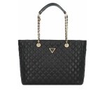 Cabas damass en cuir pu giully - guess jeans - femme u noir