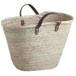 Cabas en paille naturel - marque - modle - marron - adulte - mixte