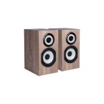 Enceintes biblioth�ques - cabasse - mc40 minorca - ch�ne blanchi - filaire - marron