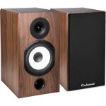 Enceinte bibliothque - cabasse - antigua mt32 / 2 - noyer fonc - tweeter large bande - woofer 17cm