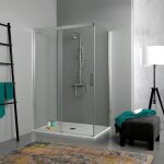 Paroi de douche 80x120 porte coulissante hauteur 190 cm dream