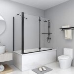 Cabine de douche amovible - noir - 120 x 68 x 130 cm