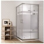 Cabine de douche carr�e 90x90cm s�rigraphi�e