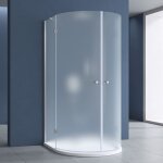 Cabine de douche en forme u 90x90 doporro ravenna3s pare douche opaque en verre de s�curit� 8mm avec ...