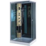 Cabine de douche hydromassante spa bain massage verre 5 mm portofino 100 x 70 cm comme dans la photo ...