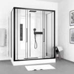 Cabine de douche rectangle 160x85x217cm - factory 2 xxl
