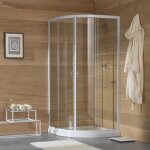 Paroi de douche transparent angulaire 90x90 cm venere