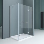 Cabine de douche transparent en angle 80x120cm paroi de douche rectangulaire sogood ravenna4k verre de ... Cabine de douche transparent en angle 80x120cm paroi de douche rectangulaire sogood ravenna4k verre de ...