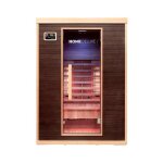 Cabine infrarouge home deluxe moreno m - taille: 135 x 105 x 190 cm pour 2 personnes i sauna infrarouge ...