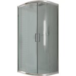 Cabine paroi douche demi - circulaire 80x80 h185 transparent 6mm mod. alabama