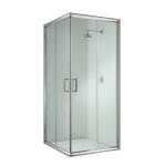 Cabine paroi douche - idralite - alabama - verre 6mm - portes coulissantes - carré Cabine paroi douche - idralite - alabama - verre 6mm - portes coulissantes - carré