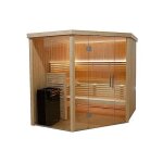 Cabine de sauna harvia dangle 206 x 2033 x 202 cm 3 ou 4 personnes pole  sauna fournis