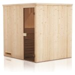 Cabine de sauna 144x144x199 avec pole  commande dporte
