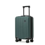 Cabinfly cruisair valise cabine extensible coque rigide abs 55x35x25 cm vert 4 roues spinner serrure ...