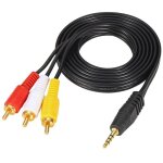 Cble adaptateur 35 mm vers 3 rca cble de sortie audio vido av 1 - 8 trrs vers 3 rca mle pour tv smartphone ...
