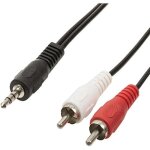 Cble adaptateur audio jack 35 mm stro mle vers 2x rca mles 150 m noir[l420]