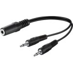 C�ble adaptateur audio jack 3. 5mm femelle st�r�o