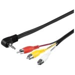 Câble adaptateur audio - vidéo rca - jack 3. 5mm 1. 5m Câble adaptateur audio - vidéo rca - jack 3. 5mm 1. 5m