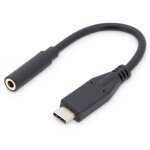 C�ble adaptateur audio usb - c? m�le vers jack femelle 3. 5 mm - digitus ak - 300321 - 002 - s - noir ...