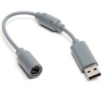 Cable adaptateur embout usb pour manette filaire xbox 360 sur pc