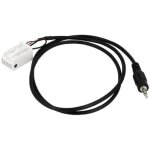 C�ble adaptateur aux - mercedes - a / b / c / clk / gl / m / r / s / sl - noir - jack - audio