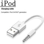 Cable adaptateur usb 35 mm jack data chargeur recharge pour apple ipod shuffle 3 / 4 / 5 / 6 / 7 generation ...