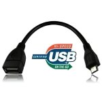 Cable adaptateur usb femelle vers usb micro male 16cm