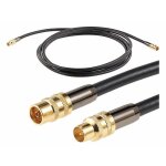 Cble antenne coaxial hdtv premium 105 db - 3 m - auvisio - noir - france - neuf - 2 ans