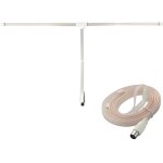 C�ble dantenne fm en t - cd68850 - longueur 1. 8m - connecteur coax - jack (iec)